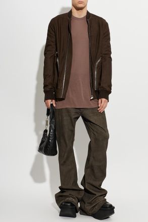 Rick Owens T-shirt With A Round Neckline, Mens, Purple