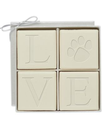 Carved Solutions Eco-Luxury Lovepaw 4-Bar Soap Set