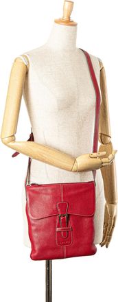 Loewe Pre-owned Womens Leather Crossbody Bag - Red - One Size