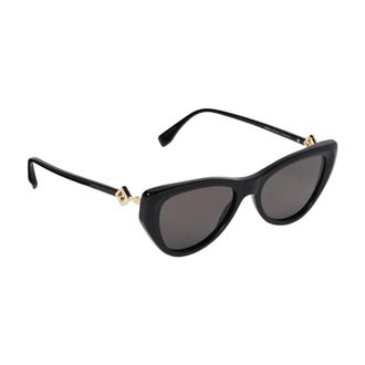 Fendi Accessoires, Dames, Zwart, ONE Size, Cat Eye Zonnebril