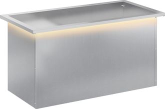 vidaXL Jardinera Para Jard&iacute;n Con Luces Led Plateado 40 X 80 X 40 Cm Vidaxl