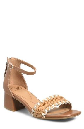 S&ouml;fft Lilah Ankle Strap Wedge Sandal in Sand/Tan at Nordstrom, Size 9.5