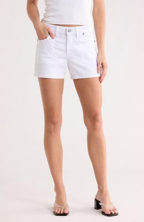 Kut from the Kloth Kity Denim Boyfriend Shorts in Optic White at Nordstrom Rack, Size 10
