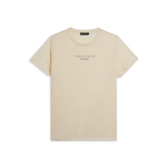 Freddy T-shirt da donna comfort con stampa dorata