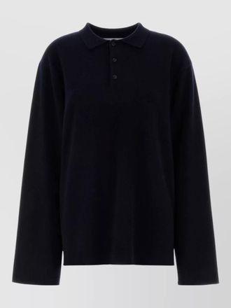 Extreme Cashmere stretch cashmere blend alligator knit polo