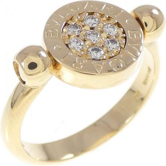 Bulgari Yellow Gold (18K) White Gold (18K) Band Ring (Pre-Owned)