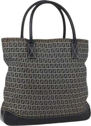 Fendi Pre-owned Tote Bags, female, Multicolor, Size: ONE SIZE Pre-owned Canvas Tote Bag
