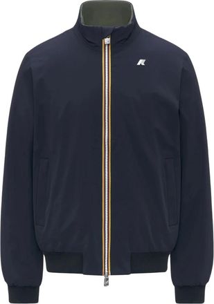 K-Way Arsene ST Warm Reversible Jacket - Heren - Zomerjassen - Blauw - L - Polyester - Jassen