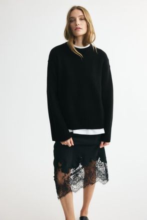 H&M Cashmere-blend Jumper in Black at Nordstrom, Size X-Small