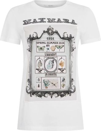 Max Mara Spadino T-shirt - Dames - T-shirts - Wit - L - Katoen - Tops