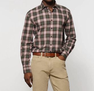 Johnnie-O Roanoke Tucked Button Up Shirt In Balsam