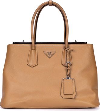 Prada Pre-owned Womens Saffiano Lux Tote Handbag - Brown - One Size