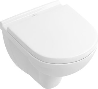 Villeroy & Boch O.novo, Inodoro De Fondo, 360 X 490 Mm, Directflush, Versi&oacute;n Colgante, Salida Horizontal, Porcelana Sanitaria White Ceramicplus