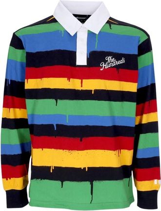 The Hundreds Spray Drip Rugby met lange mouwen - Heren - Polos - Veelkleurig - M - Katoen - Tops