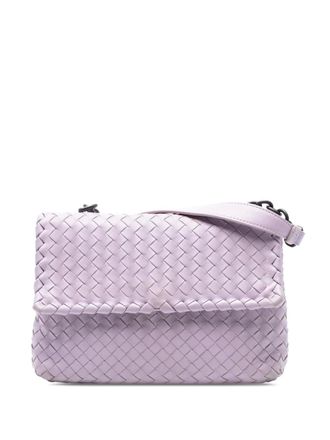 Bottega Veneta Borsa a spalla Olimpia Intrecciato piccola in nappa 2012-2025 - Viola