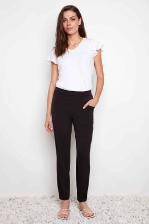 UP Vegan Silk Jogger Pants In Black