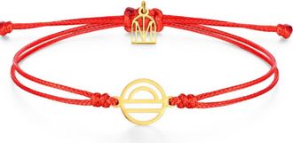 Mantra Zodiac Thread Bracelet in Libra Yellow Gold at Nordstrom