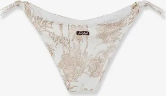 MC2 Saint Barth Womens Bikini Bottoms Yali Beige Polyurethane Swimwear Sea Clothing