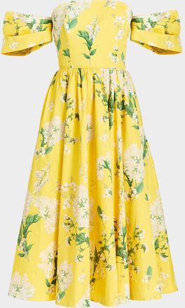Mestiza New York Odette Floral-Print Convertible Midi Dress