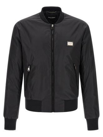 Dolce & Gabbana Black Polyamide Mens Bomber