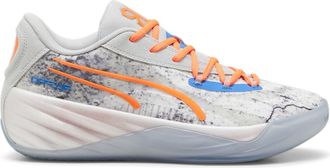 Puma Mens All-pro Nitro Rj Barrett Sneaker, Cool Light Gray/Ultra Orange, 11