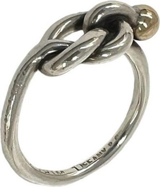 Tiffany & Co. Gold Silver Silver 925 Band Ring (Pre-Owned)