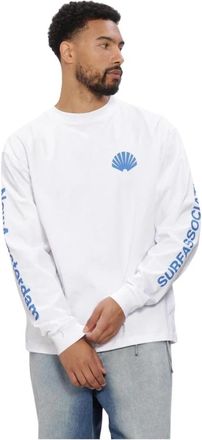 New Amsterdam Surf Association Exclusives Kleding Logo Long Sleeve - Heren - Longsleeves - Wit - M - Tops