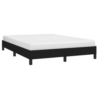 vidaXL Cama Sin Colch&oacute;n Tela Negro 140x190 Cm Vidaxl