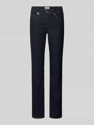 Cambio Slim Fit Jeans aus Baumwoll-Mix Modell PIPER LONG in Dunkelblau, Gr&ouml;&szlig;e 32
