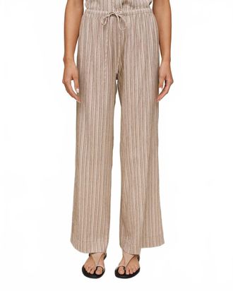 Bella Dahl Side Slit Beach Pant In Driftwood