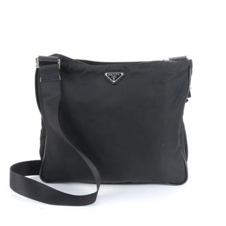 Prada Black Leather Nylon Shoulder Bag (Pre-Owned)
