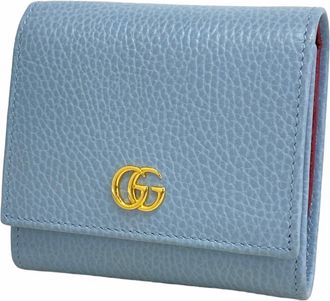 Gucci Blue Leather Wallet (Bi-Fold) (Pre-Owned)