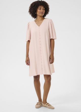 Cream Jurk A-shape Sepia Rose