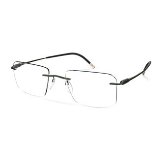 Silhouette Glasses, unisex, Green, Size: 56 MM Purist 5561 Optical Frame