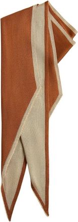 Kiton Pure Zijden Sjaal - Dames - Zijden sjaals - Bruin - ONE Size - Accessoires