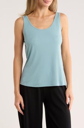 Eileen Fisher Slim Fit Scoop Neck Silk Tank in Seafoam at Nordstrom Rack, Size X-Small