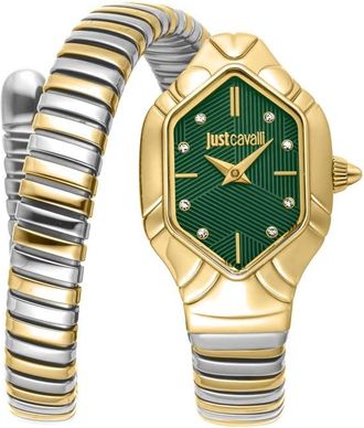 Just Cavalli Edera Green Dial Ladies Watch JC1L399M0075