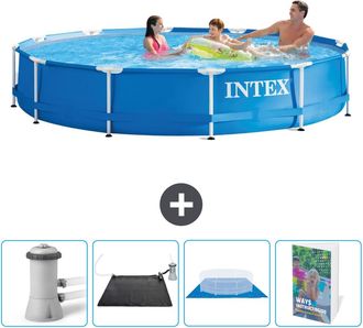 Intex Piscina Con Estructura Redonda - 366x76 Cm - 7-piezas Scb110