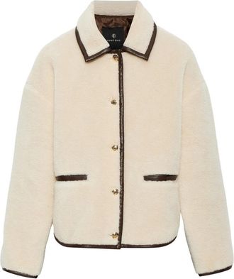 Anine Bing Camden Jacket - Dames - Jassen - Beige - L - Wol - Jassen