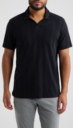 Robert Barakett Portmao Johnny Collar Polo in Black at Nordstrom, Size Xx-Large