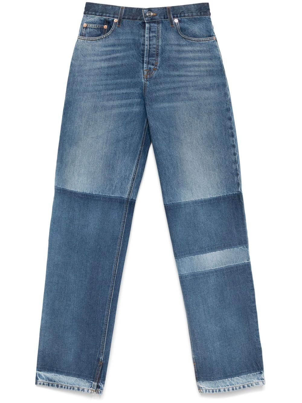 デニム・ジーパン GUCCI SS25 Denim wide-leg jeans (812268XDC5F 4100) Wide leg denim pants in light blue | GUCCI® CA
