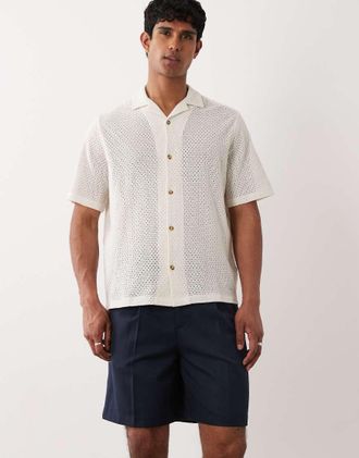 Selected Pantaloncini in misto lana blu navy