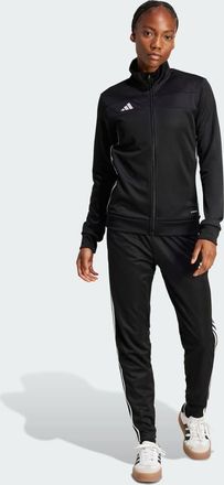 adidas Tiro 25 Essentials - Tuta sportiva nera e bianca-Nero