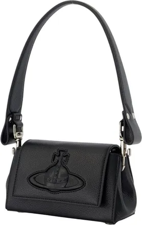 Vivienne Westwood Womens Hazel Small Purse - Vivienne Westwood Synthetic Black Bags Shoulder-Hobo-Bags