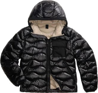 Blauer Quilted Buckle Hooded Puffer Jacket