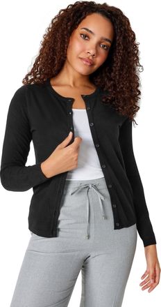 M&Co Womens Button Down Cardigan - Womens