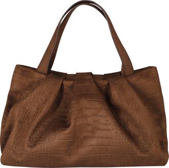 Themoir&egrave; Rocky Road Athena Pleated Faux Suede Handbag