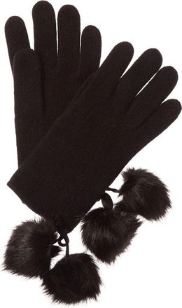 Portolano Poms Wool-Blend Gloves