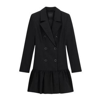 Guess Larissa Blazerjurk - Dames - Jurken - Zwart - Maat: XS Leer