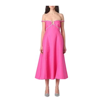 Self Portrait Abito con dettagli diamante - - Dresses - Donna - Rosa - S